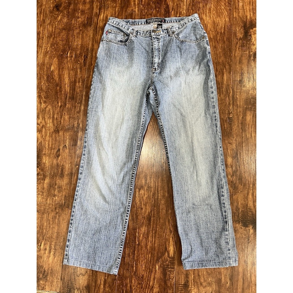 Chicos Denim Womens Jeans Size 1.5 Dark Acid Wash - Picture 2 of 7